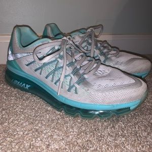Teal & Gray Nike AirMax neutral ride running shoe!